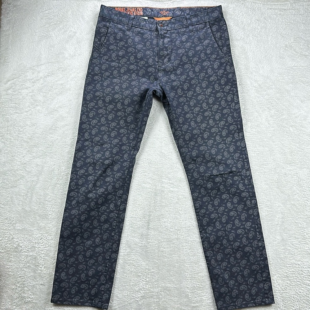 Dockers Paisley Design Slim Alpha Khaki Men’s Size 34x32